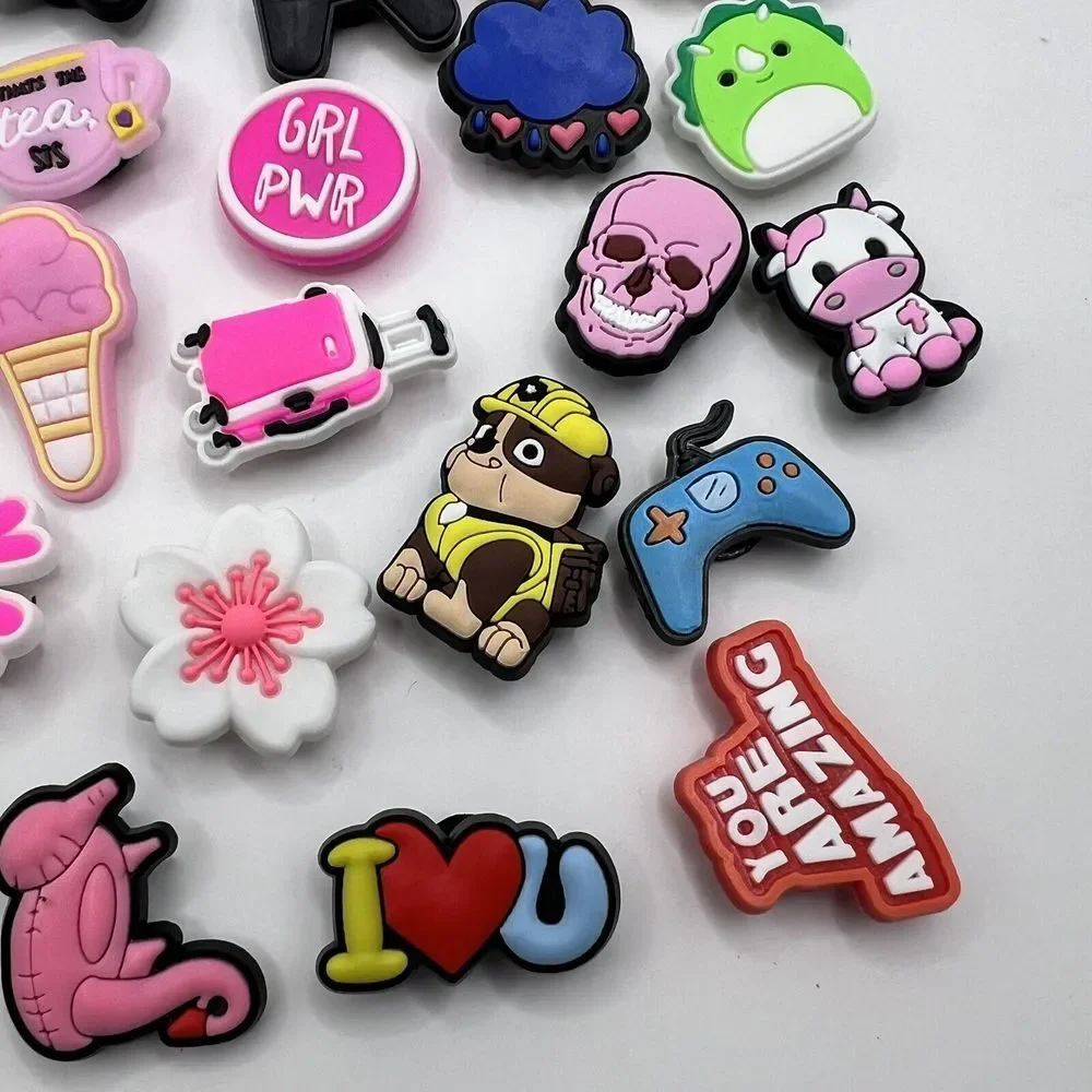 PVC Shoe Charms 30 pcs Lot for Shoe Decoration NEW Croc‎ Paw Patrol Squishmellow